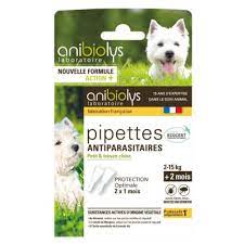 Pipettes chien antiparasitaire