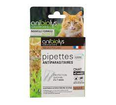 Pipettes chat antiparasitaire